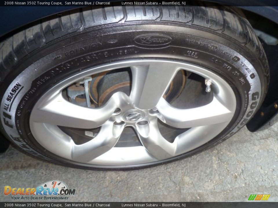 2008 Nissan 350Z Touring Coupe San Marino Blue / Charcoal Photo #14