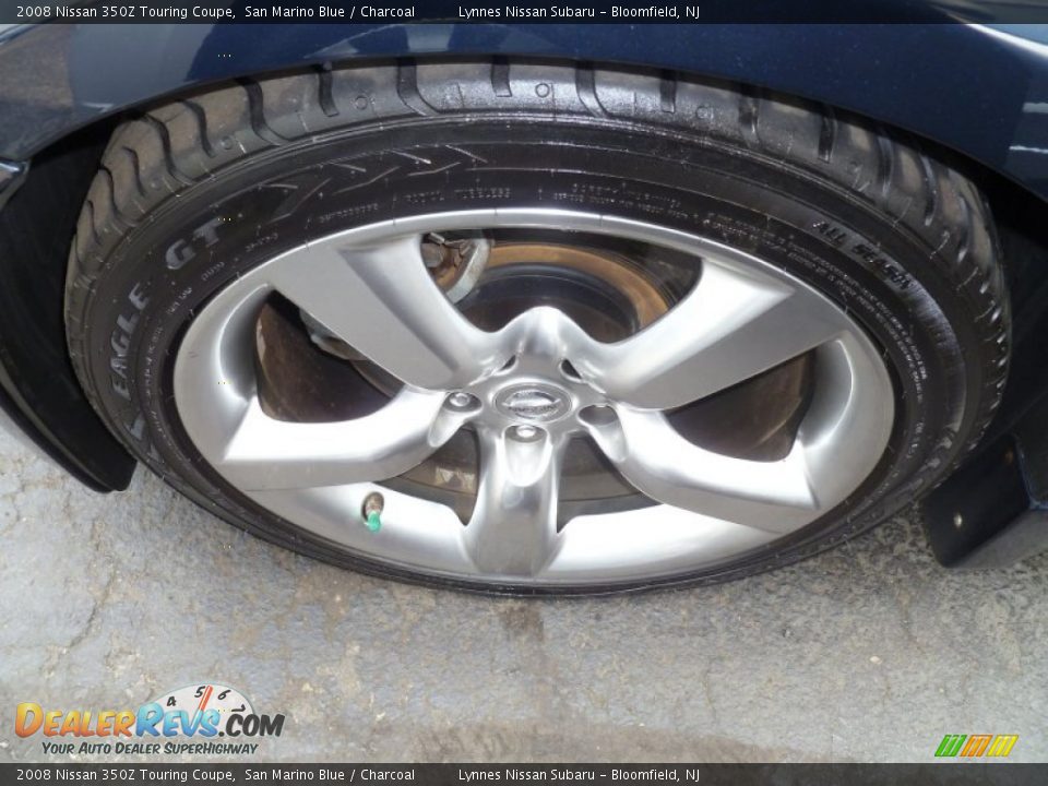 2008 Nissan 350Z Touring Coupe San Marino Blue / Charcoal Photo #16