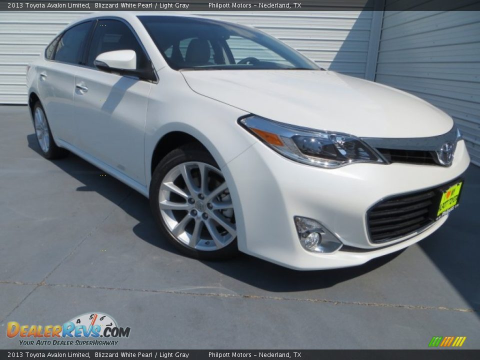 2013 Toyota Avalon Limited Blizzard White Pearl / Light Gray Photo #1