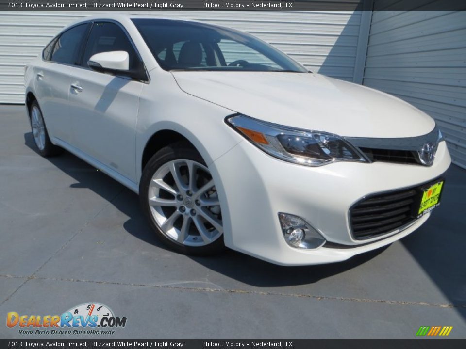 2013 Toyota Avalon Limited Blizzard White Pearl / Light Gray Photo #2