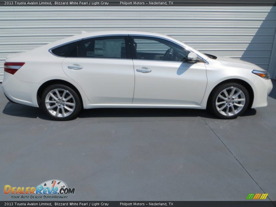 2013 Toyota Avalon Limited Blizzard White Pearl / Light Gray Photo #3
