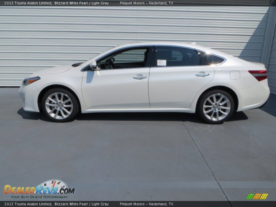 2013 Toyota Avalon Limited Blizzard White Pearl / Light Gray Photo #6