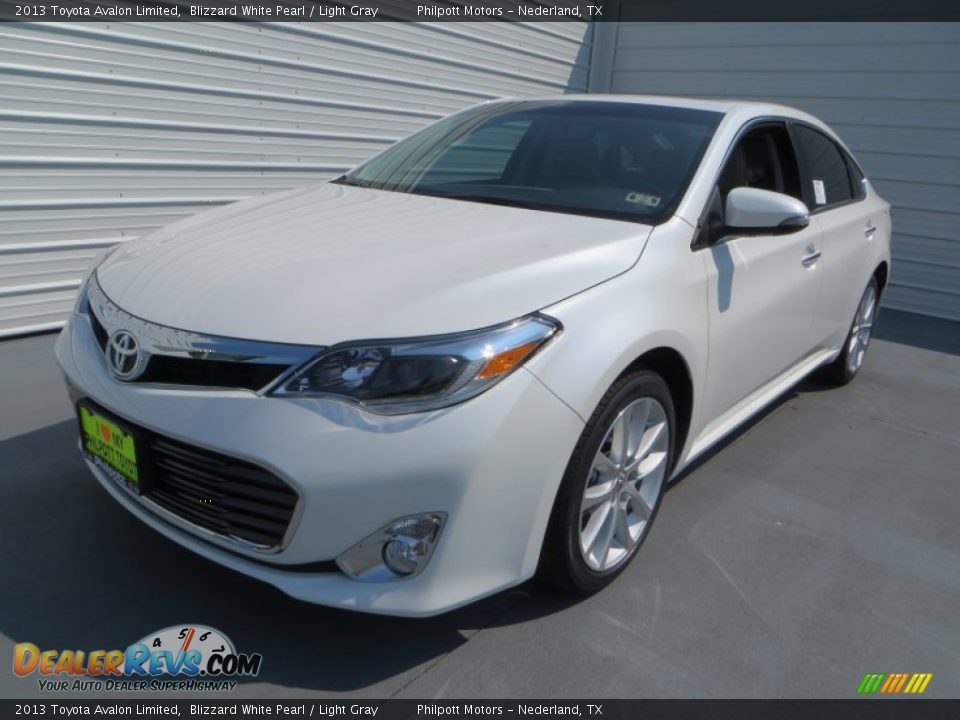 2013 Toyota Avalon Limited Blizzard White Pearl / Light Gray Photo #7