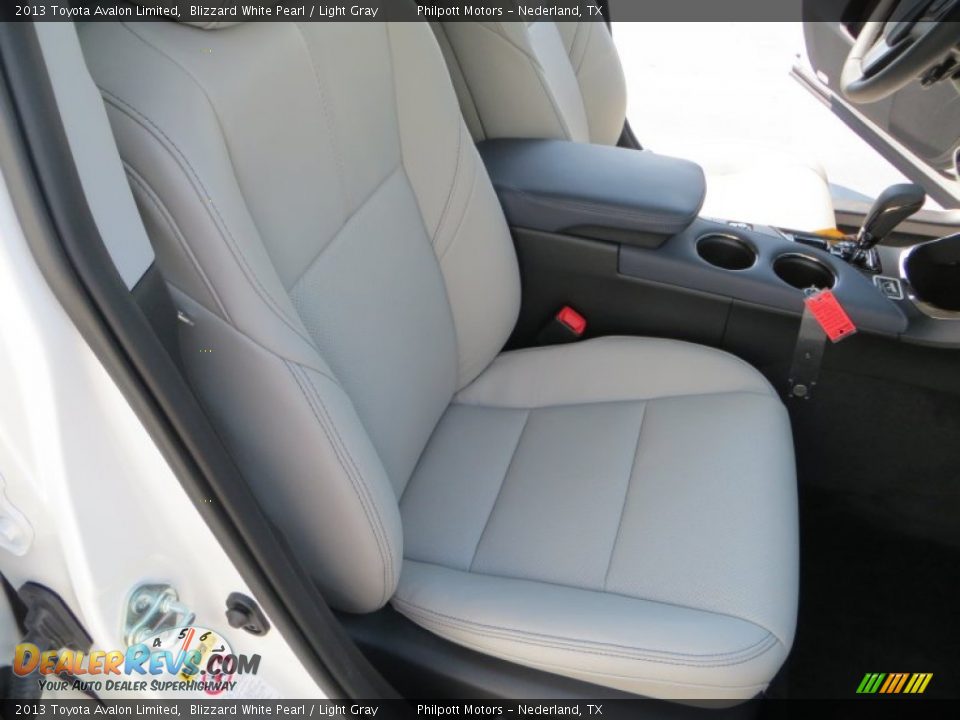 2013 Toyota Avalon Limited Blizzard White Pearl / Light Gray Photo #17