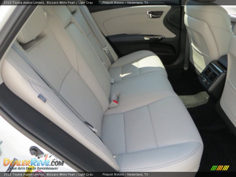 2013 Toyota Avalon Limited Blizzard White Pearl / Light Gray Photo #19