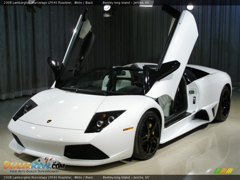 2008 Lamborghini Murcielago LP640 Roadster White / Black Photo #18