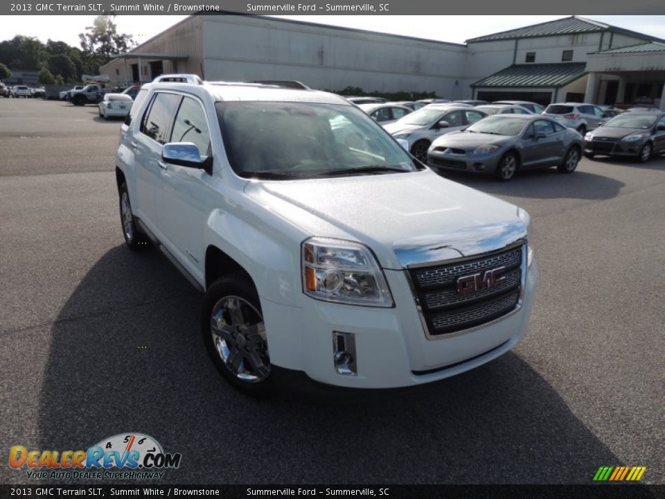 2013 GMC Terrain SLT Summit White / Brownstone Photo #1