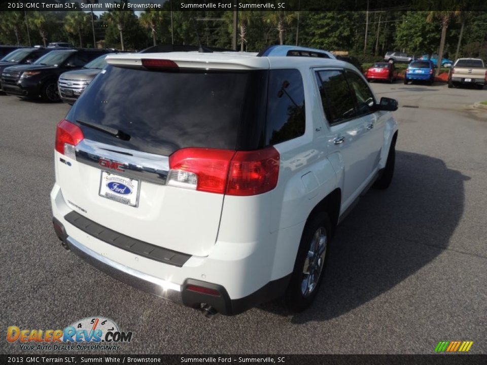 2013 GMC Terrain SLT Summit White / Brownstone Photo #12