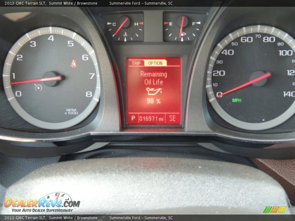 2013 GMC Terrain SLT Summit White / Brownstone Photo #22
