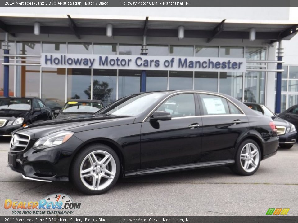 2014 Mercedes-Benz E 350 4Matic Sedan Black / Black Photo #1