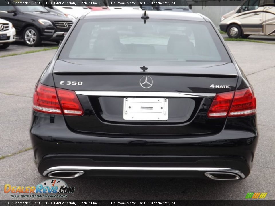 2014 Mercedes-Benz E 350 4Matic Sedan Black / Black Photo #4