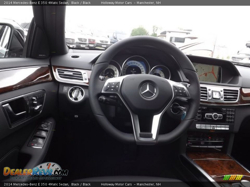 2014 Mercedes-Benz E 350 4Matic Sedan Black / Black Photo #7