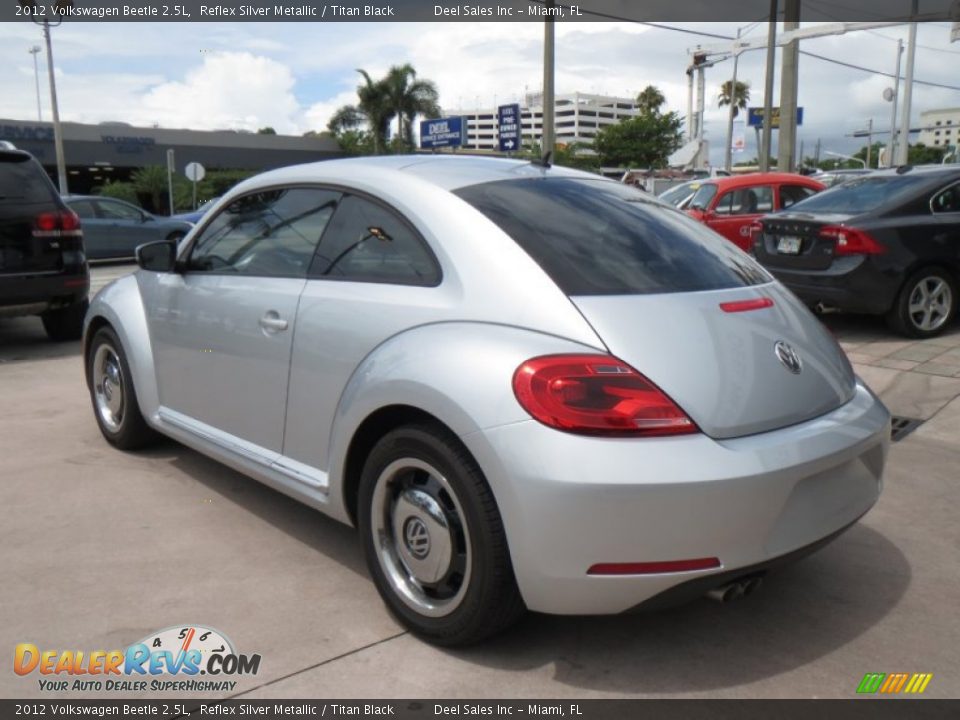 2012 Volkswagen Beetle 2.5L Reflex Silver Metallic / Titan Black Photo #3