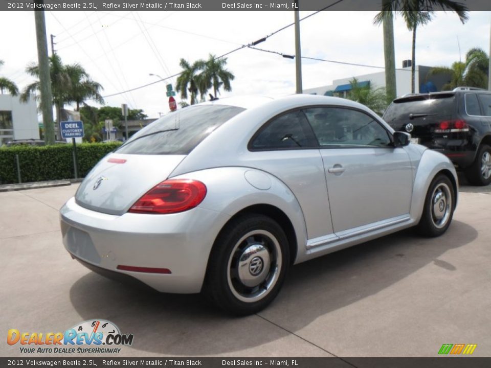 2012 Volkswagen Beetle 2.5L Reflex Silver Metallic / Titan Black Photo #5