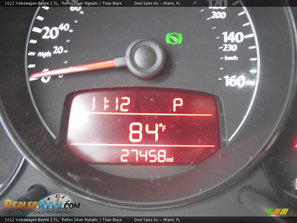 2012 Volkswagen Beetle 2.5L Reflex Silver Metallic / Titan Black Photo #15