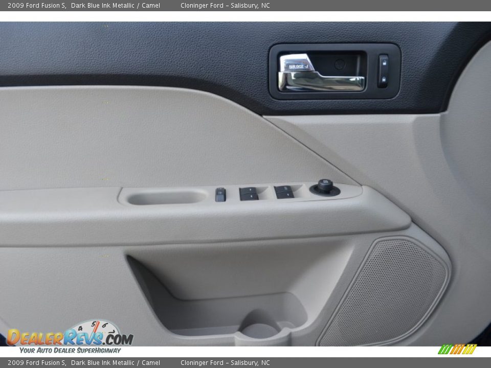 2009 Ford Fusion S Dark Blue Ink Metallic / Camel Photo #8