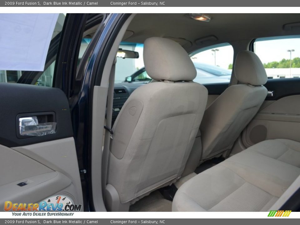 2009 Ford Fusion S Dark Blue Ink Metallic / Camel Photo #11