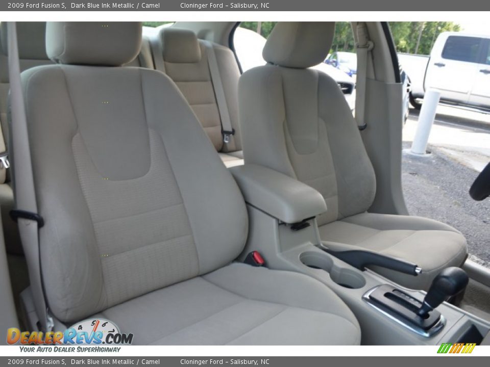 2009 Ford Fusion S Dark Blue Ink Metallic / Camel Photo #15