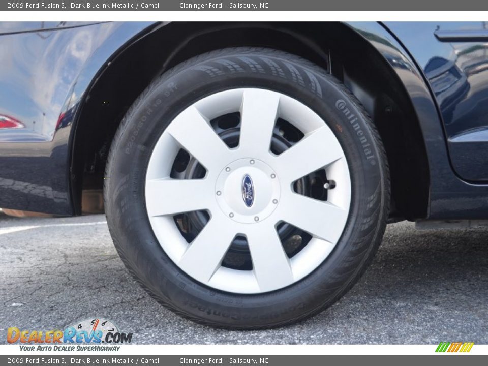 2009 Ford Fusion S Dark Blue Ink Metallic / Camel Photo #16