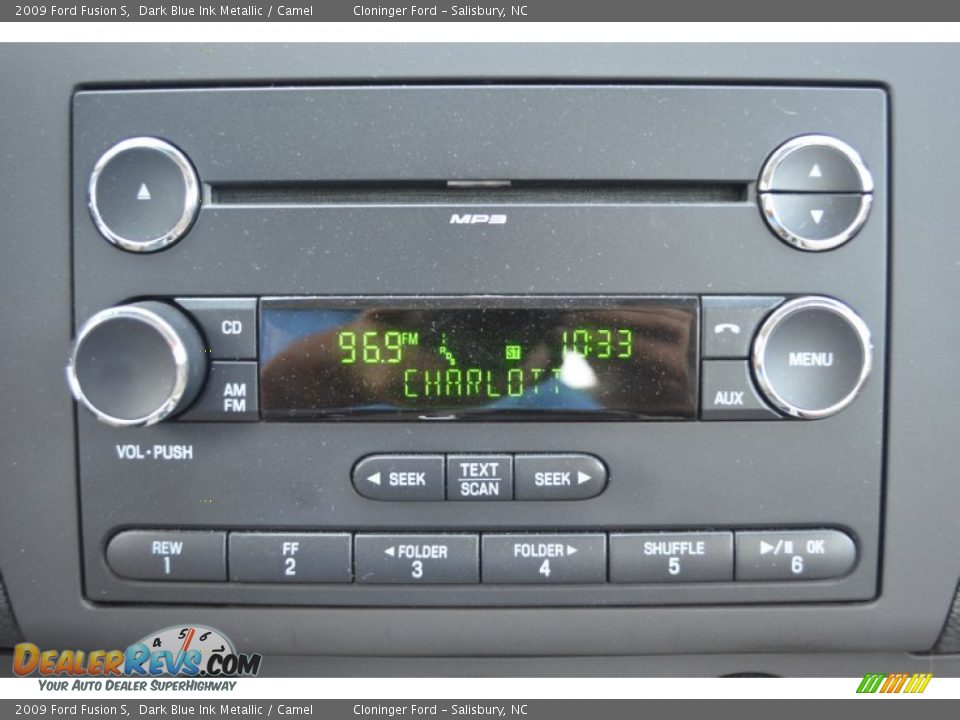 2009 Ford Fusion S Dark Blue Ink Metallic / Camel Photo #18