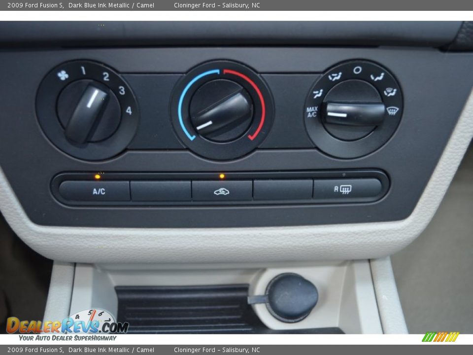 2009 Ford Fusion S Dark Blue Ink Metallic / Camel Photo #19