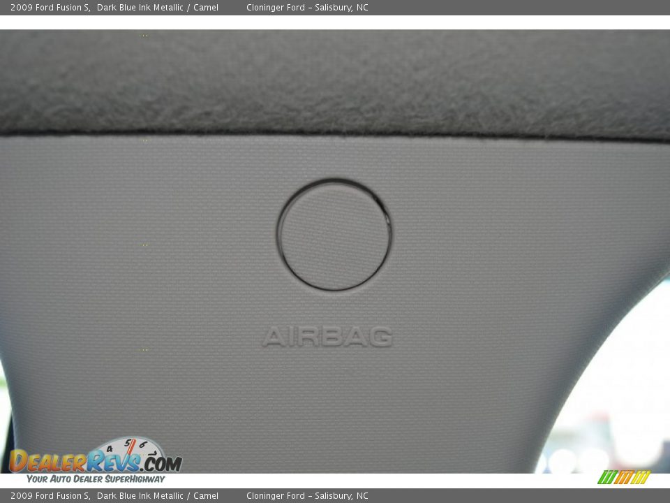 2009 Ford Fusion S Dark Blue Ink Metallic / Camel Photo #23