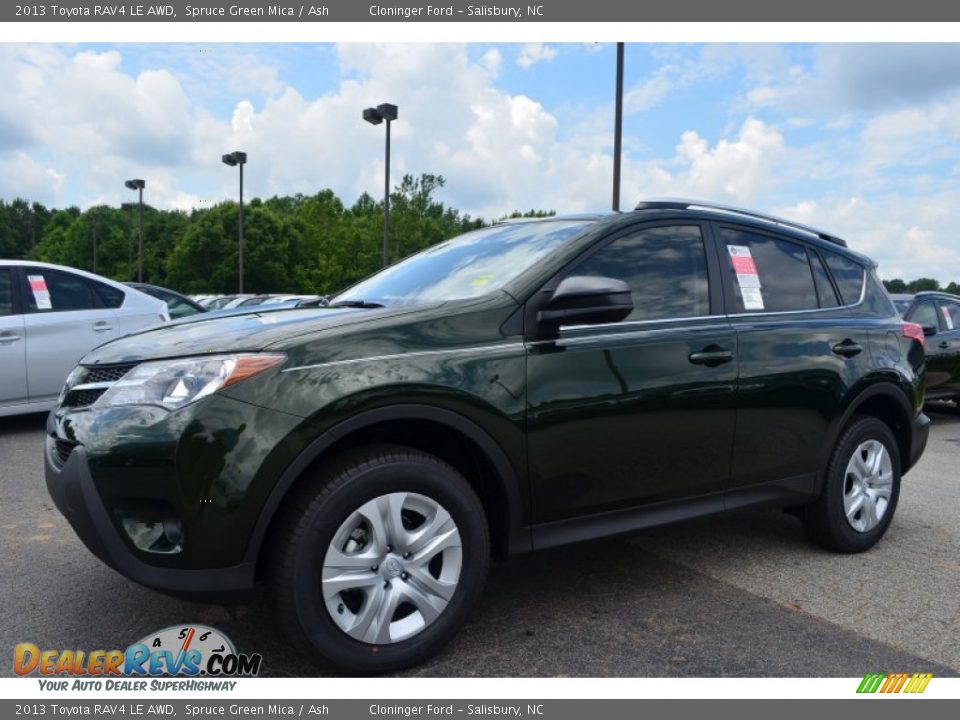 2013 Toyota RAV4 LE AWD Spruce Green Mica / Ash Photo #1