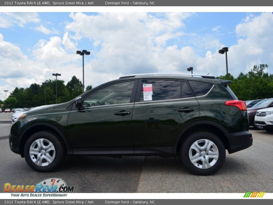 2013 Toyota RAV4 LE AWD Spruce Green Mica / Ash Photo #2