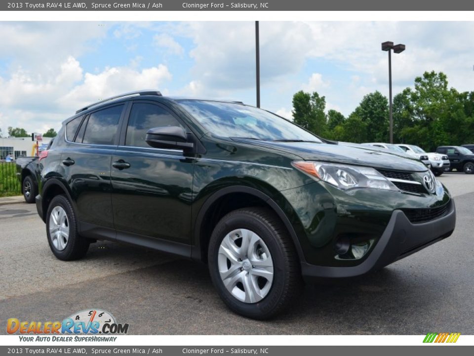 2013 Toyota RAV4 LE AWD Spruce Green Mica / Ash Photo #3