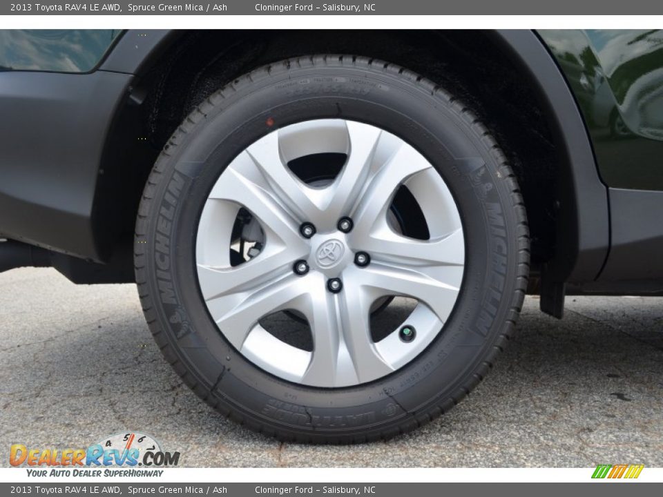 2013 Toyota RAV4 LE AWD Spruce Green Mica / Ash Photo #9