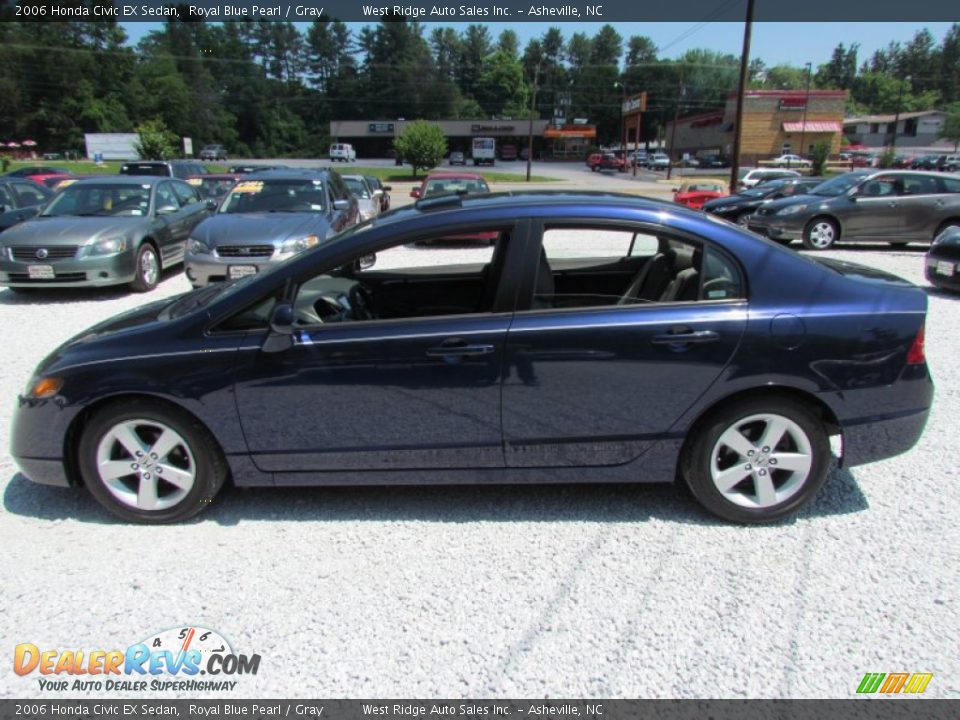 Royal Blue Pearl 2006 Honda Civic EX Sedan Photo #9