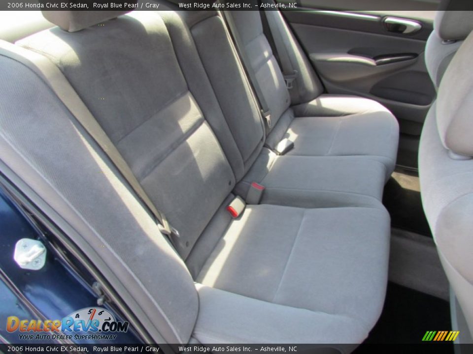 2006 Honda Civic EX Sedan Royal Blue Pearl / Gray Photo #16
