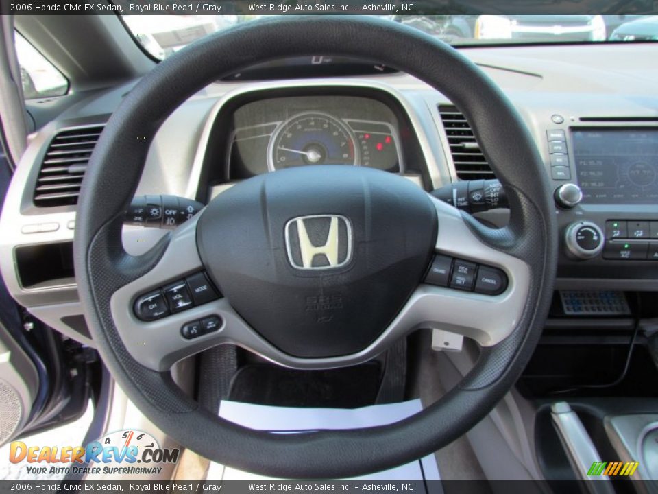2006 Honda Civic EX Sedan Steering Wheel Photo #22