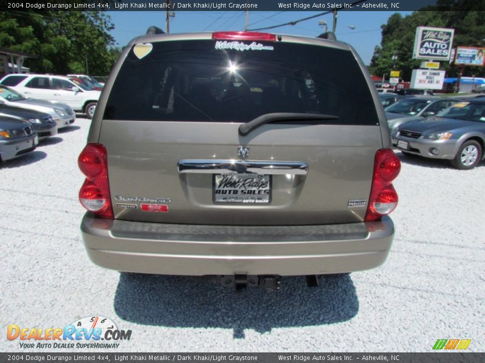 2004 Dodge Durango Limited 4x4 Light Khaki Metallic / Dark Khaki/Light Graystone Photo #6