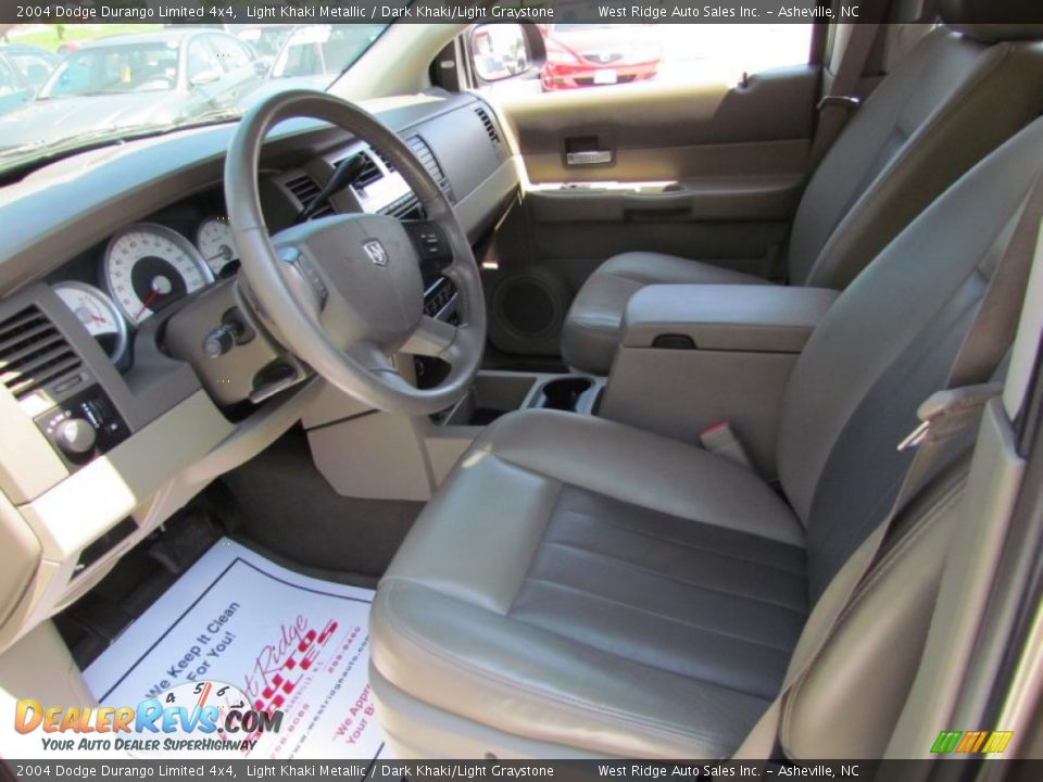 2004 Dodge Durango Limited 4x4 Light Khaki Metallic / Dark Khaki/Light Graystone Photo #25