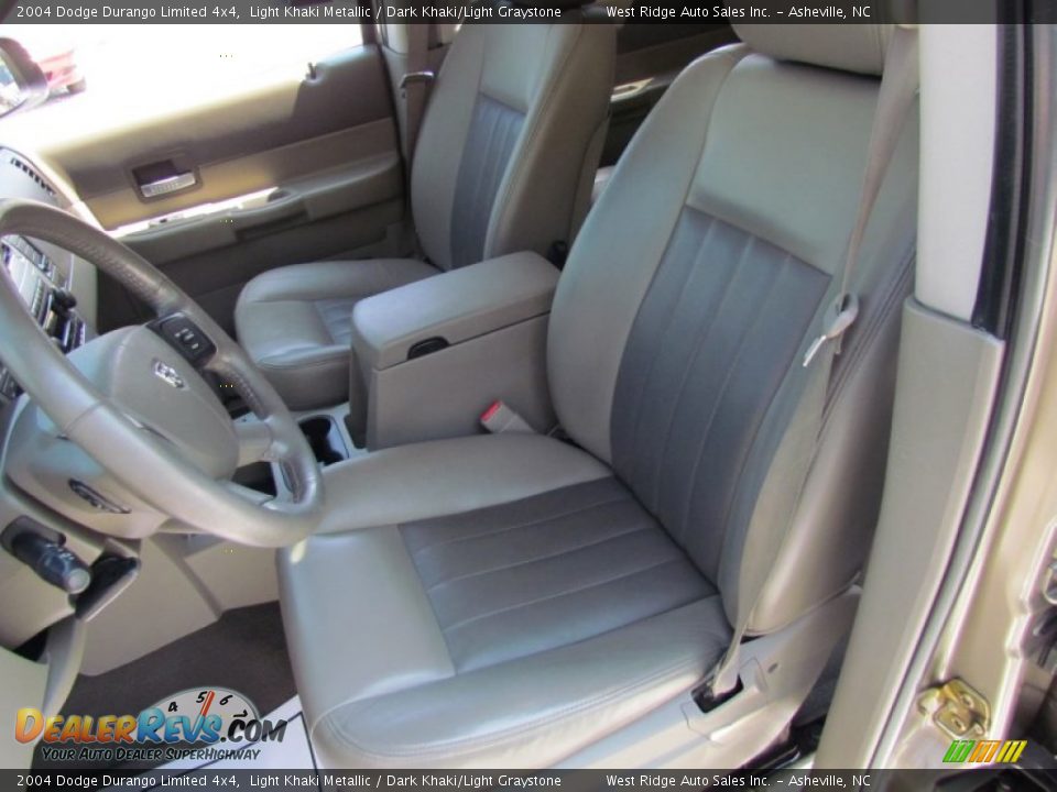 2004 Dodge Durango Limited 4x4 Light Khaki Metallic / Dark Khaki/Light Graystone Photo #26