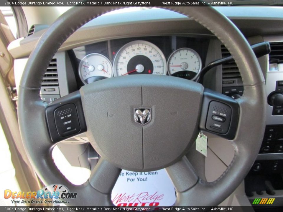 2004 Dodge Durango Limited 4x4 Light Khaki Metallic / Dark Khaki/Light Graystone Photo #27