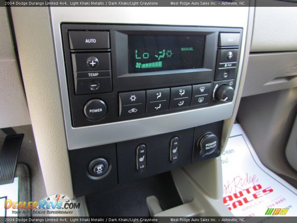 2004 Dodge Durango Limited 4x4 Light Khaki Metallic / Dark Khaki/Light Graystone Photo #31