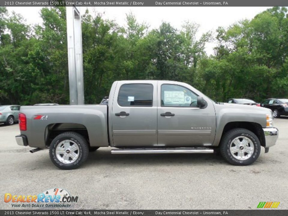 2013 Chevrolet Silverado 1500 LT Crew Cab 4x4 Mocha Steel Metallic / Ebony Photo #8