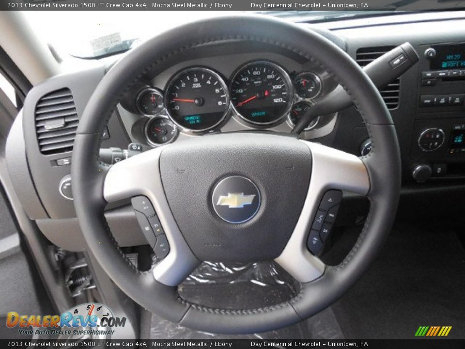 2013 Chevrolet Silverado 1500 LT Crew Cab 4x4 Mocha Steel Metallic / Ebony Photo #14