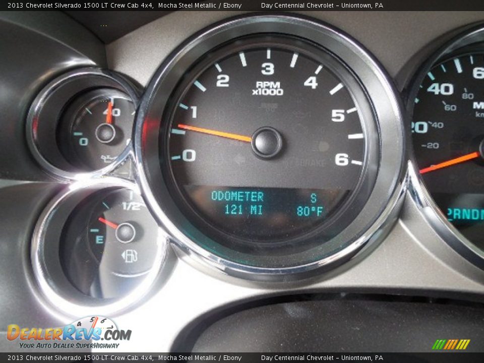 2013 Chevrolet Silverado 1500 LT Crew Cab 4x4 Mocha Steel Metallic / Ebony Photo #20