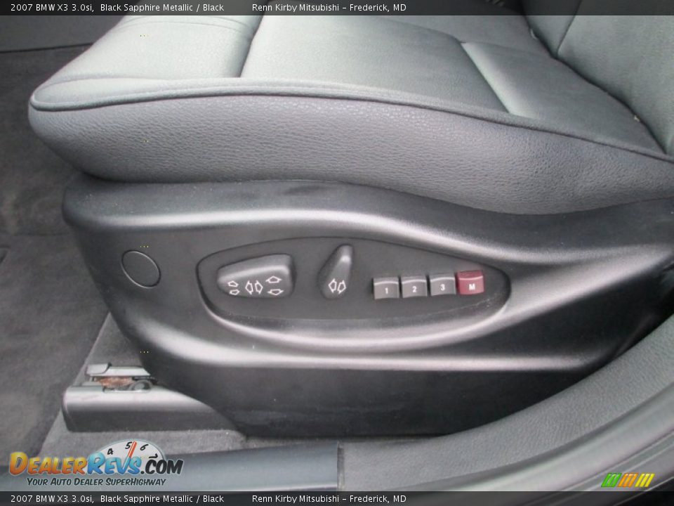 2007 BMW X3 3.0si Black Sapphire Metallic / Black Photo #13