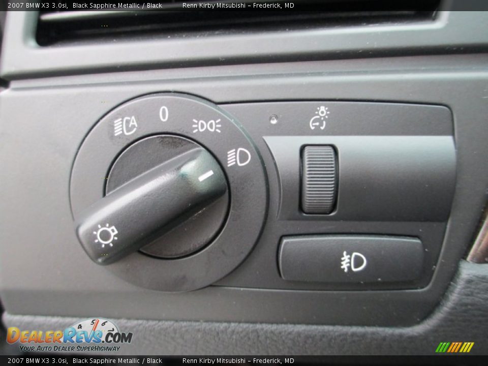 2007 BMW X3 3.0si Black Sapphire Metallic / Black Photo #14