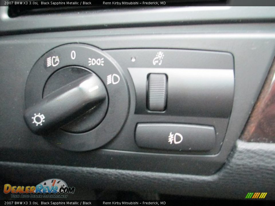 2007 BMW X3 3.0si Black Sapphire Metallic / Black Photo #16