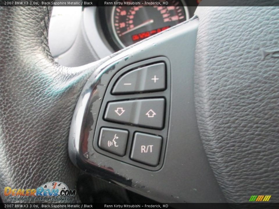 2007 BMW X3 3.0si Black Sapphire Metallic / Black Photo #17