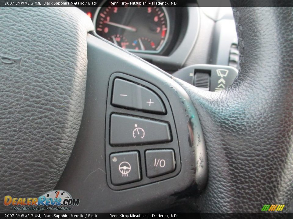 2007 BMW X3 3.0si Black Sapphire Metallic / Black Photo #18