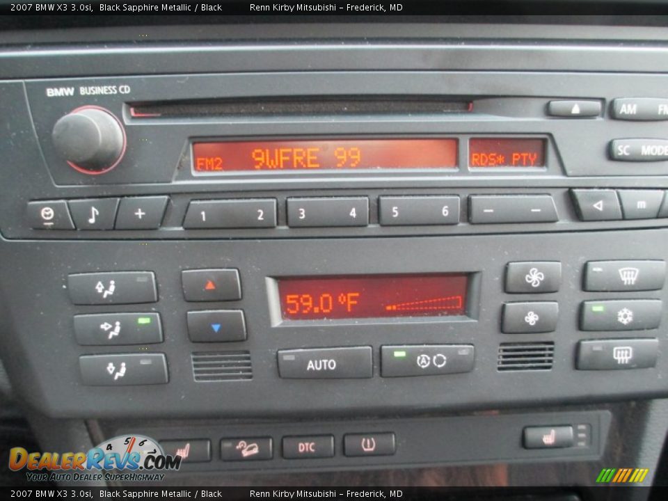 2007 BMW X3 3.0si Black Sapphire Metallic / Black Photo #22