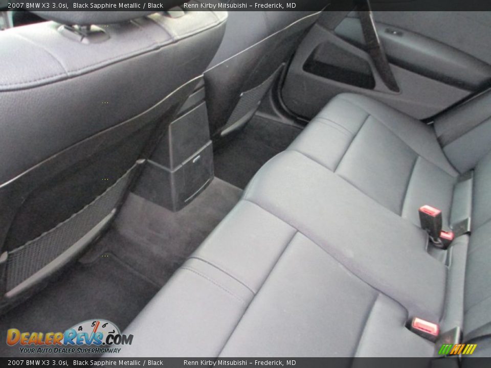 2007 BMW X3 3.0si Black Sapphire Metallic / Black Photo #24