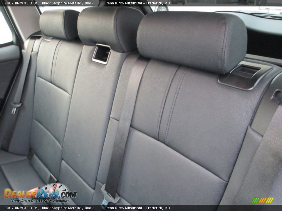 2007 BMW X3 3.0si Black Sapphire Metallic / Black Photo #25