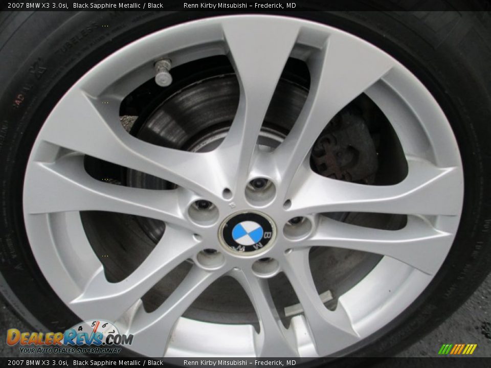2007 BMW X3 3.0si Black Sapphire Metallic / Black Photo #28